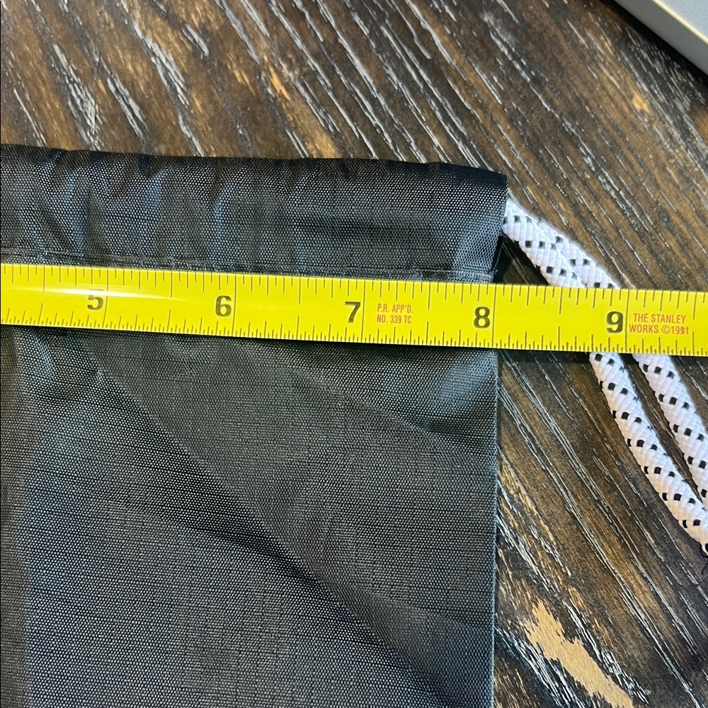 Lacoste Black Nylon Drawstring Bag - Picture 4 of 5